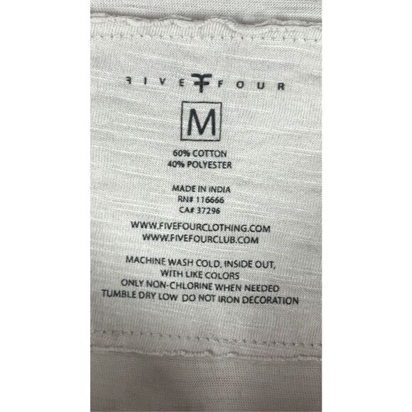 Five Four Women's Pullover Crew Neck Short Sleeve T-Shirt Gray Size Medium - Picture 4 of 5